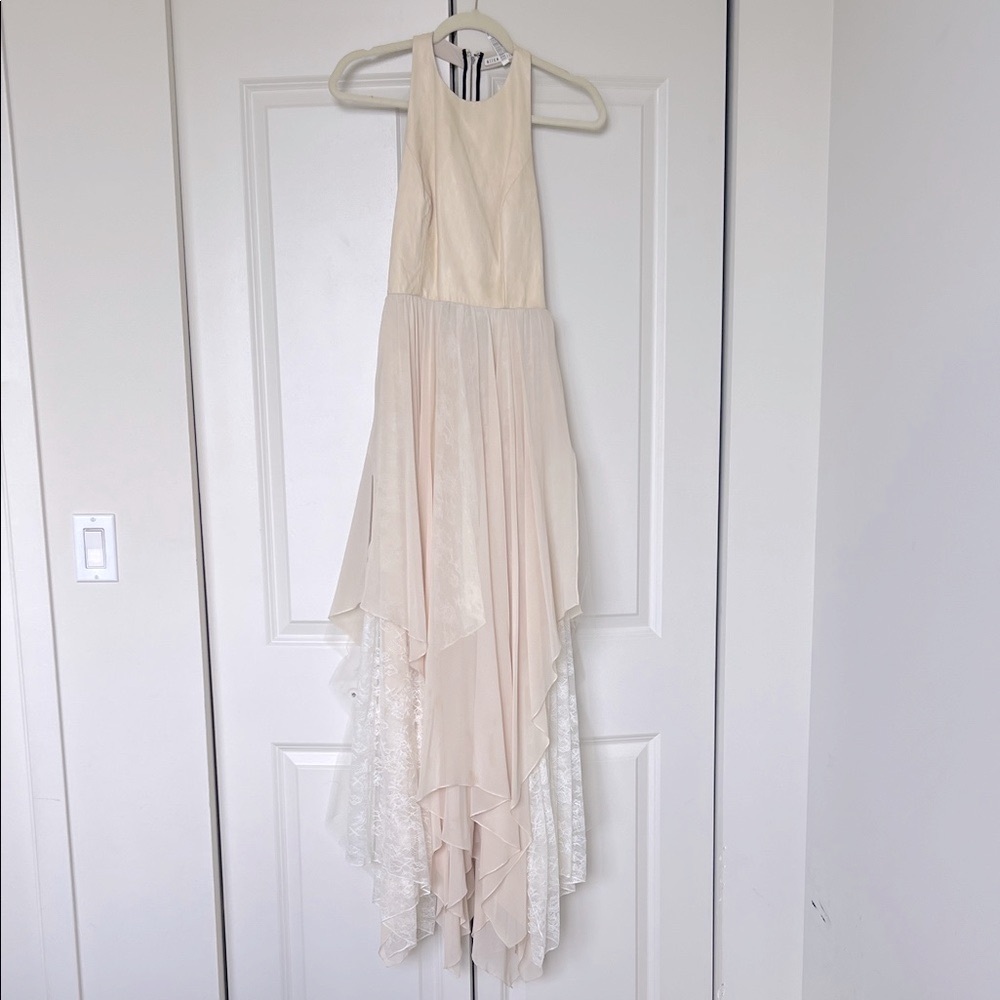 Alice + Olivia Cream Sleeveless Dress